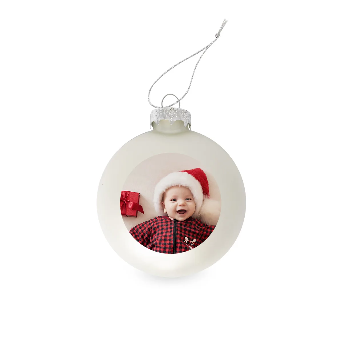 Individuell bedruckte Weihnachtskugel